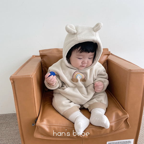 HAN'S - Korean Children Fashion - #Kfashion4kids - Rainbow Bookle Jumper Bodysuit - 6