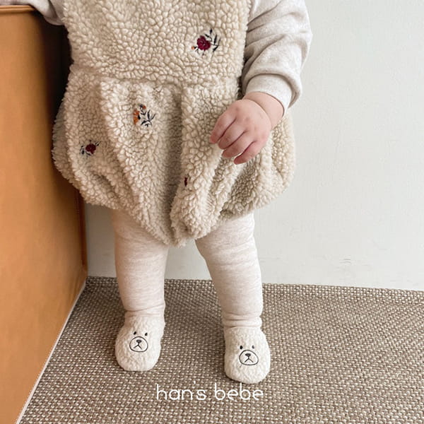 HAN'S - Korean Children Fashion - #Kfashion4kids - Bear Bbogle Leggings - 4