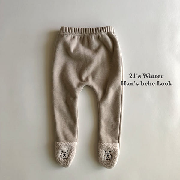 HAN'S - Korean Children Fashion - #Kfashion4kids - Bear Bbogle Leggings - 6