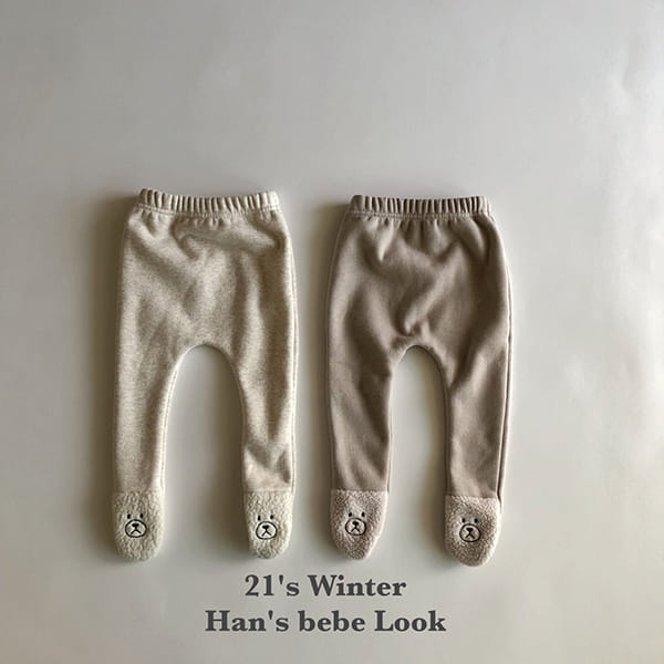 HAN'S - Korean Children Fashion - #Kfashion4kids - Bear Bbogle Leggings - 8
