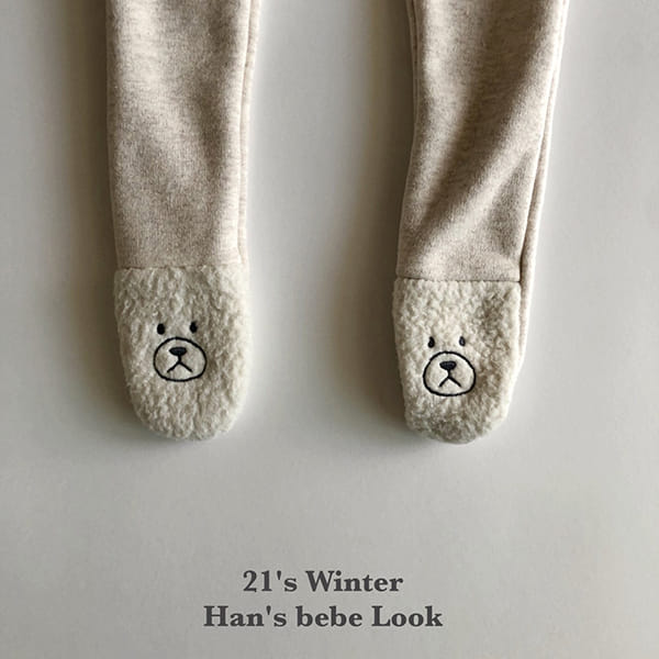 HAN'S - Korean Children Fashion - #Kfashion4kids - Bear Bbogle Leggings - 9