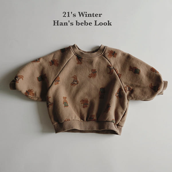 HAN'S - Korean Children Fashion - #Kfashion4kids - Bear Top Bottom Set - 11