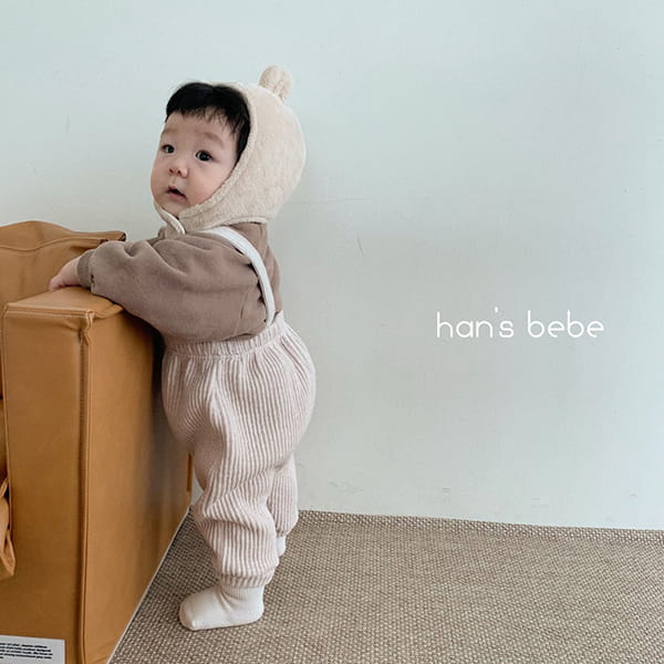 HAN'S - Korean Children Fashion - #Kfashion4kids - Rib Dungarees Pants - 7