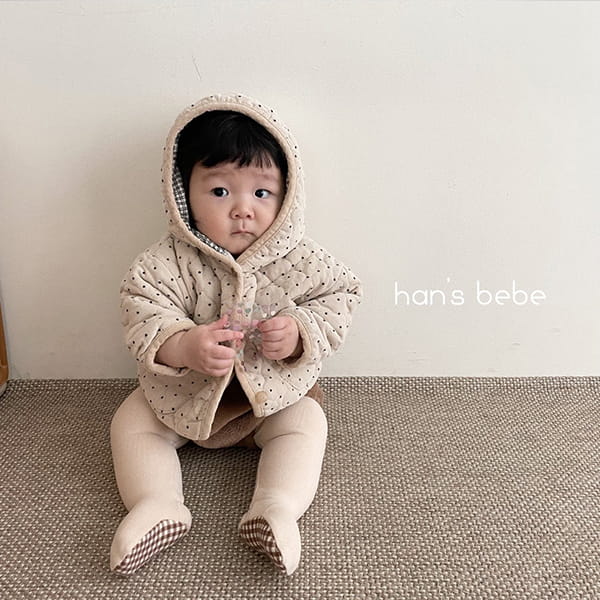 HAN'S - Korean Children Fashion - #Kfashion4kids - Rib Pot Quilting Jacket - 4