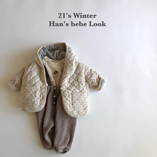 HAN'S - Korean Children Fashion - #Kfashion4kids - Rib Pot Quilting Jacket - 9