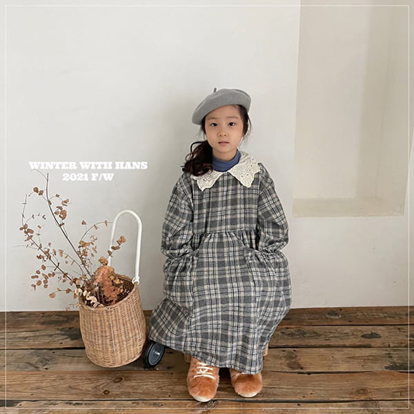 HAN'S - Korean Children Fashion - #Kfashion4kids - Provence Check One-piece