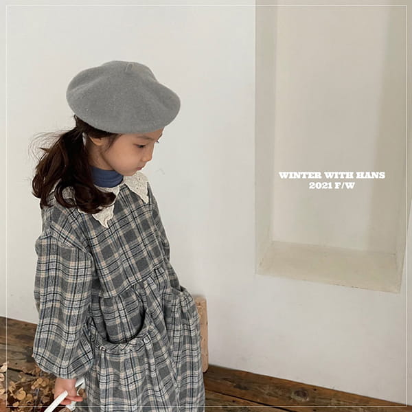 HAN'S - Korean Children Fashion - #Kfashion4kids - Provence Check One-piece - 2