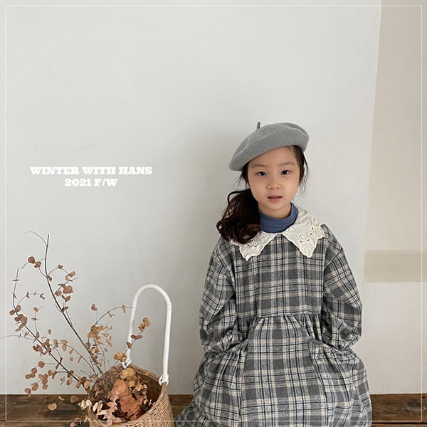 HAN'S - Korean Children Fashion - #Kfashion4kids - Provence Check One-piece - 3