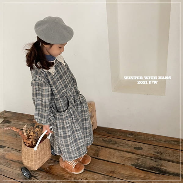 HAN'S - Korean Children Fashion - #Kfashion4kids - Provence Check One-piece - 4