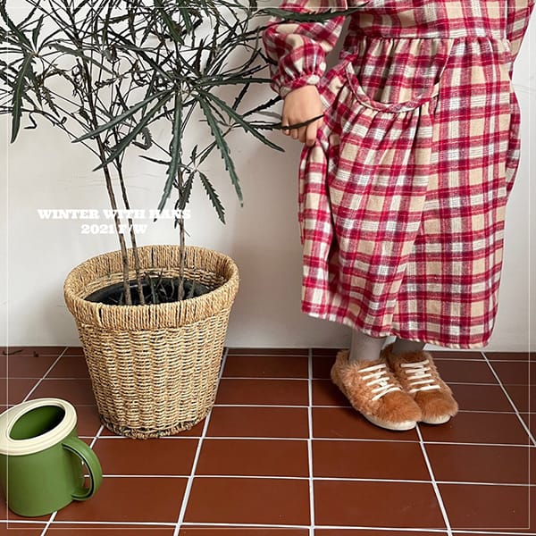 HAN'S - Korean Children Fashion - #Kfashion4kids - Provence Check One-piece - 7