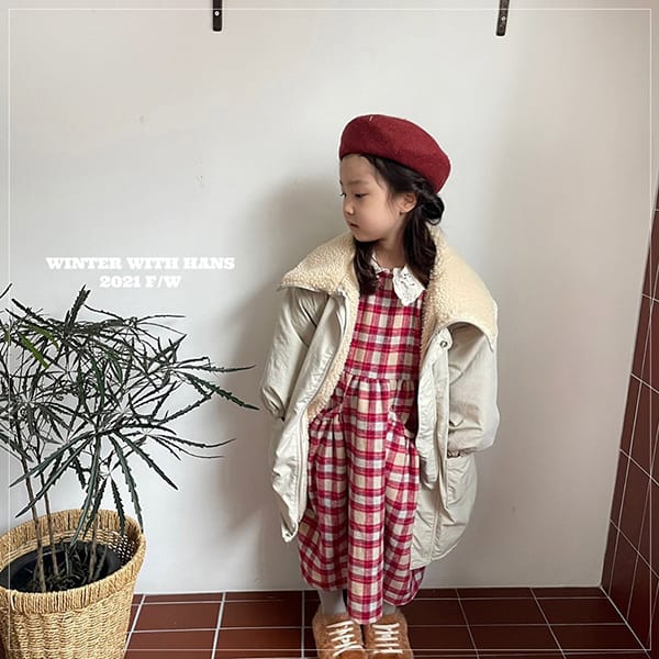 HAN'S - Korean Children Fashion - #Kfashion4kids - Provence Check One-piece - 9