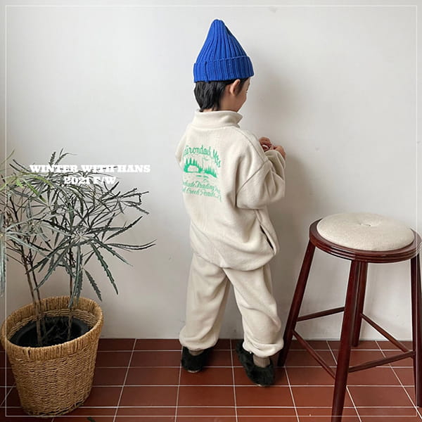 HAN'S - Korean Children Fashion - #Kfashion4kids - Turtleneck Zip-up Tee