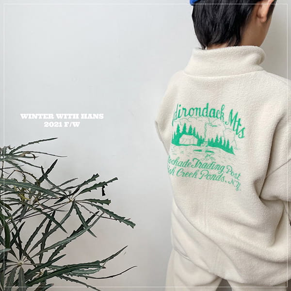 HAN'S - Korean Children Fashion - #Kfashion4kids - Turtleneck Zip-up Tee - 5