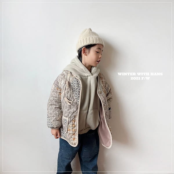 HAN'S - Korean Children Fashion - #Kfashion4kids - Patch Work Qulting Jumper
