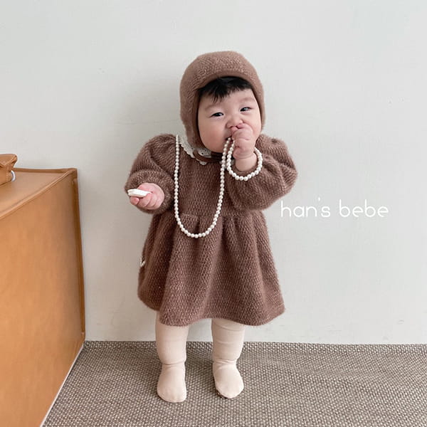 HAN'S - Korean Children Fashion - #Kfashion4kids - Cozy Lace One-piece - 4