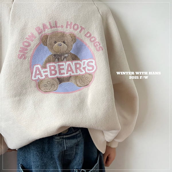 HAN'S - Korean Children Fashion - #Kfashion4kids - Pastel Bear Sweatshirt - 2