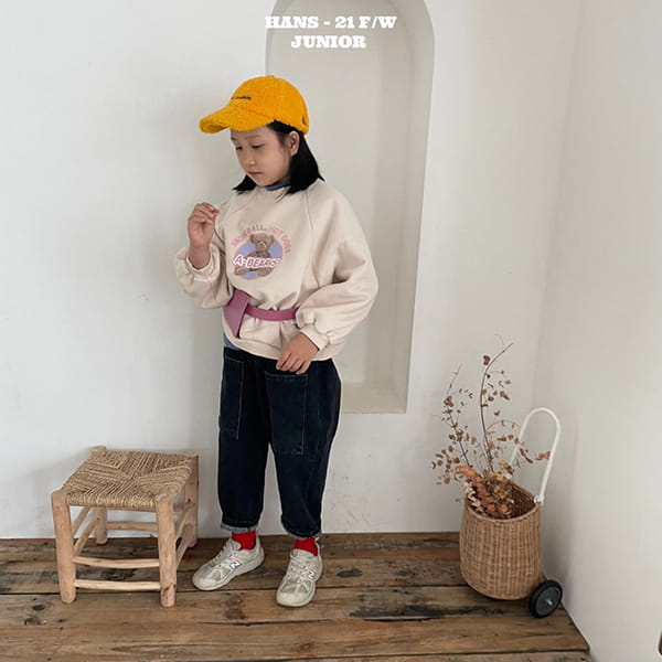 HAN'S - Korean Children Fashion - #Kfashion4kids - Pastel Bear Sweatshirt - 7