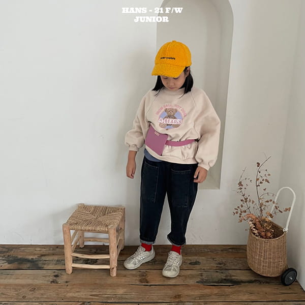 HAN'S - Korean Children Fashion - #Kfashion4kids - Pastel Bear Sweatshirt - 9