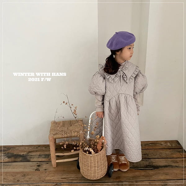 HAN'S - Korean Children Fashion - #Kfashion4kids - Quilting Lovely One-piece