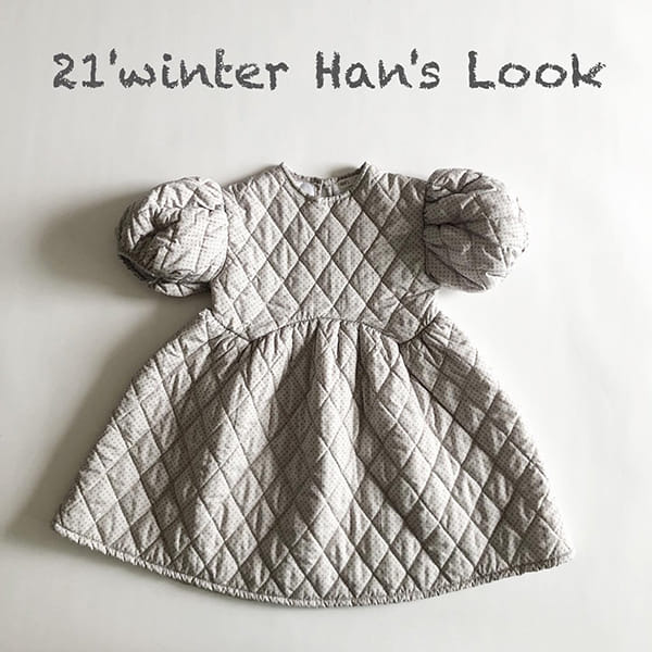 HAN'S - Korean Children Fashion - #Kfashion4kids - Quilting Lovely One-piece - 11