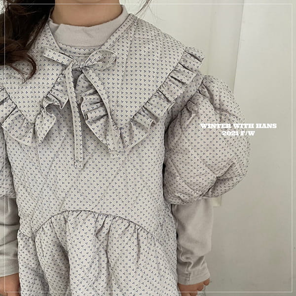 HAN'S - Korean Children Fashion - #Kfashion4kids - Quilting Lovely One-piece - 3