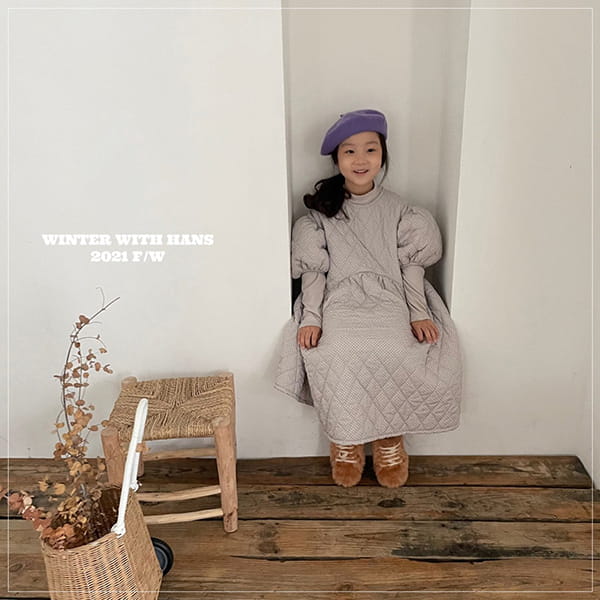 HAN'S - Korean Children Fashion - #Kfashion4kids - Quilting Lovely One-piece - 4