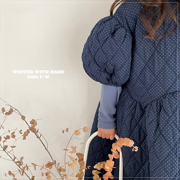 HAN'S - Korean Children Fashion - #Kfashion4kids - Quilting Lovely One-piece - 6