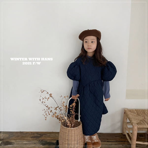 HAN'S - Korean Children Fashion - #Kfashion4kids - Quilting Lovely One-piece - 8