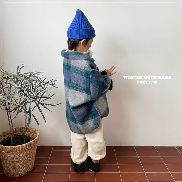 HAN'S - Korean Children Fashion - #Kfashion4kids - Wool Check Crong Shirt - 11