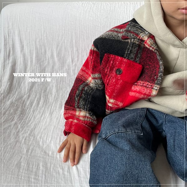 HAN'S - Korean Children Fashion - #Kfashion4kids - Wool Check Crong Shirt - 8