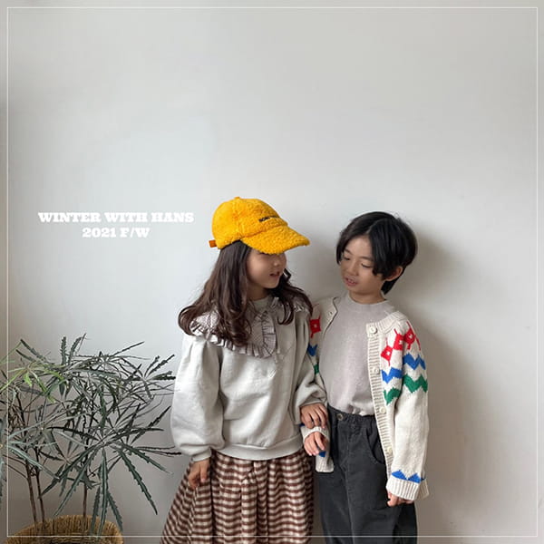 HAN'S - Korean Children Fashion - #Kfashion4kids - Stick Bread Check Skirt - 2