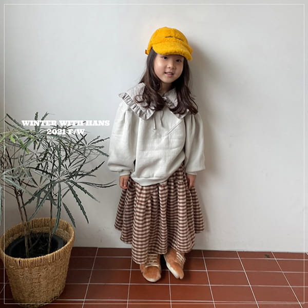 HAN'S - Korean Children Fashion - #Kfashion4kids - Stick Bread Check Skirt - 5