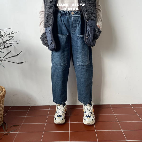 HAN'S - Korean Children Fashion - #Kfashion4kids - Boig Pocket Jeans - 10
