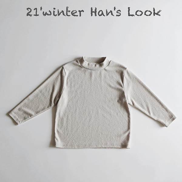 HAN'S - Korean Children Fashion - #Kfashion4kids - Butter Ring Half Turtleneck Tee - 12