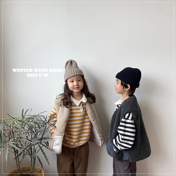 HAN'S - Korean Children Fashion - #Kfashion4kids - Reversible Dumble Vest