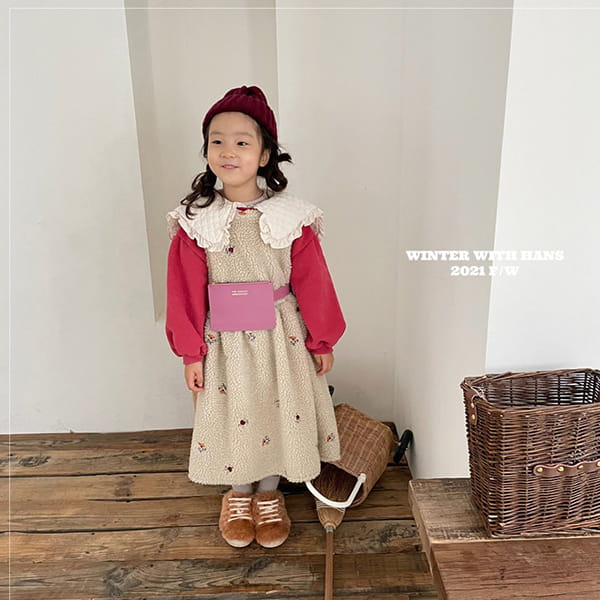 HAN'S - Korean Children Fashion - #Kfashion4kids - Flower Purple Ppogli One-piece - 2