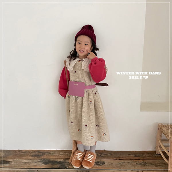 HAN'S - Korean Children Fashion - #Kfashion4kids - Flower Purple Ppogli One-piece - 3