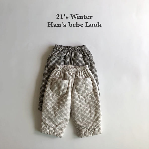 HAN'S - Korean Children Fashion - #Kfashion4kids - Check Momo Pants