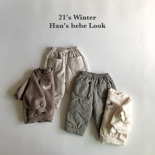HAN'S - Korean Children Fashion - #Kfashion4kids - Check Momo Pants - 12