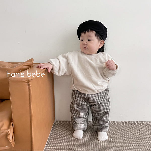 HAN'S - Korean Children Fashion - #Kfashion4kids - Check Momo Pants - 6