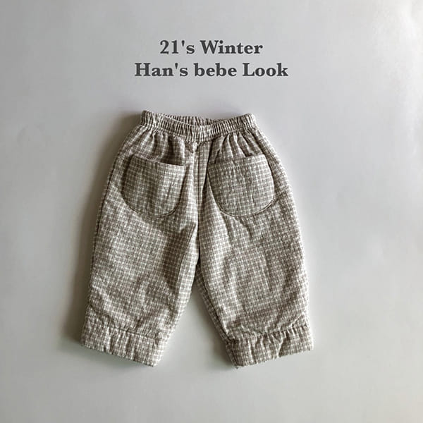 HAN'S - Korean Children Fashion - #Kfashion4kids - Check Momo Pants - 8