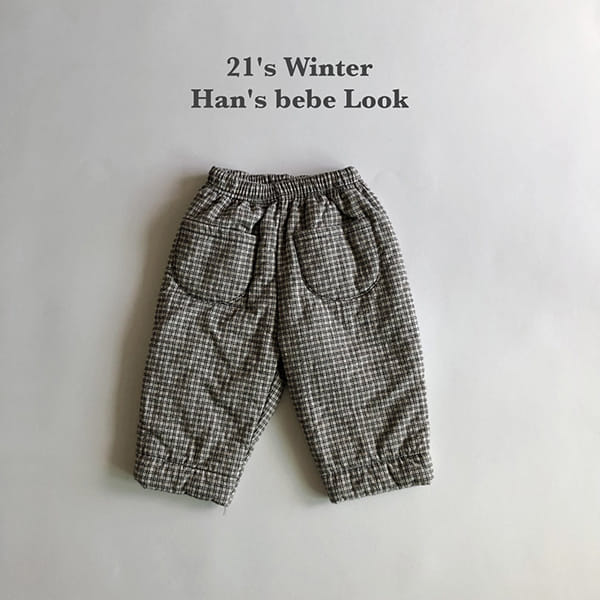 HAN'S - Korean Children Fashion - #Kfashion4kids - Check Momo Pants - 9