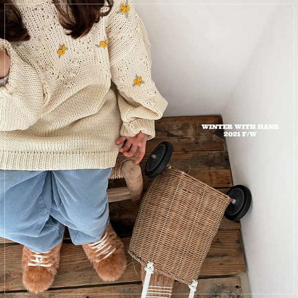 HAN'S - Korean Children Fashion - #Kfashion4kids - Flower Leaves Pullover - 4