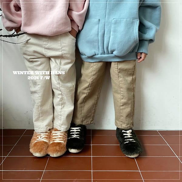 HAN'S - Korean Children Fashion - #Kfashion4kids - Fleece Span Slim Pants