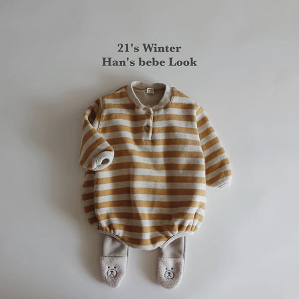 HAN'S - Korean Children Fashion - #Kfashion4kids - Stripes Bodysuit - 10