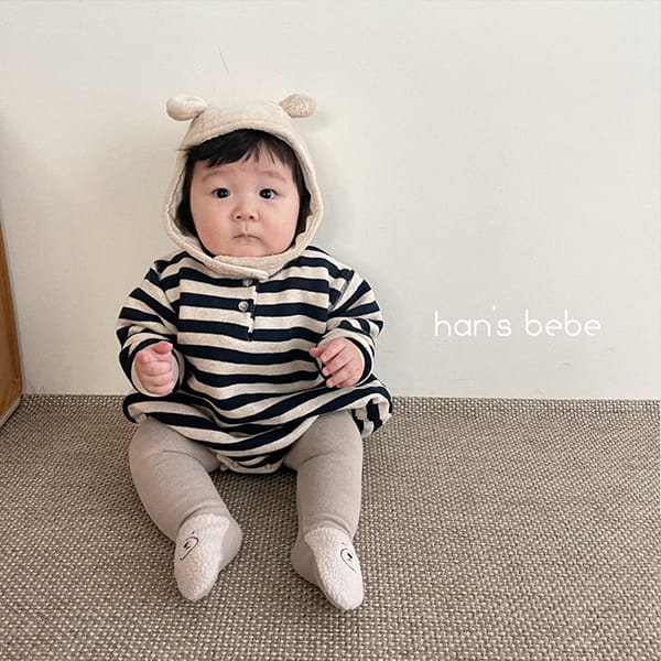 HAN'S - Korean Children Fashion - #Kfashion4kids - Stripes Bodysuit - 2