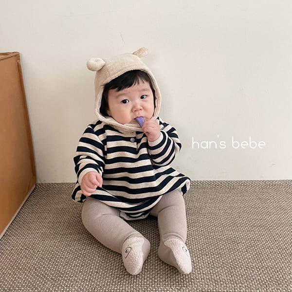 HAN'S - Korean Children Fashion - #Kfashion4kids - Stripes Bodysuit - 3