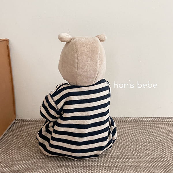HAN'S - Korean Children Fashion - #Kfashion4kids - Stripes Bodysuit - 6