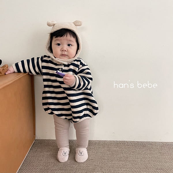 HAN'S - Korean Children Fashion - #Kfashion4kids - Stripes Bodysuit - 7