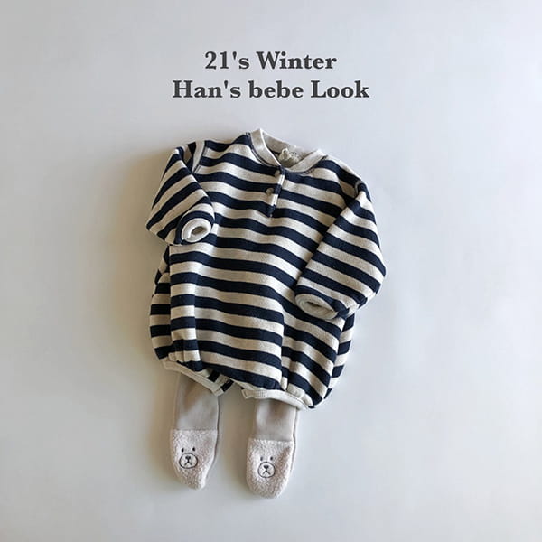 HAN'S - Korean Children Fashion - #Kfashion4kids - Stripes Bodysuit - 9